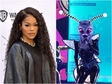 Teyana Taylor is revealed as Firefly as she wins Masked Singer US 
