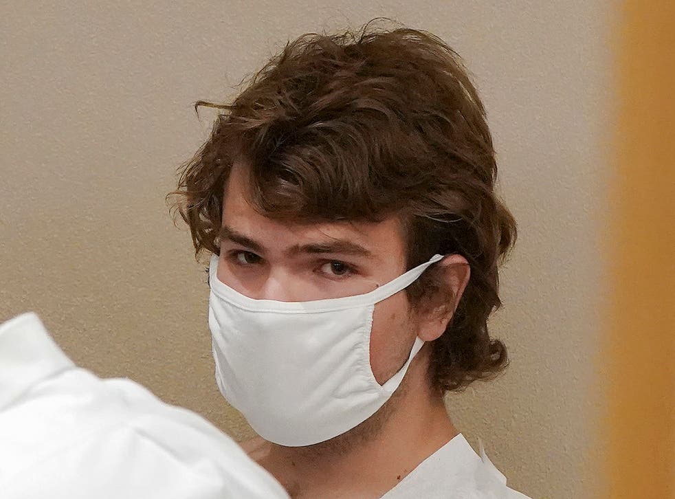 Payton Gendron appears during his arraignment in Buffalo City Court on May 14, 2022 (Mark Mulville/The Buffalo News/AP)