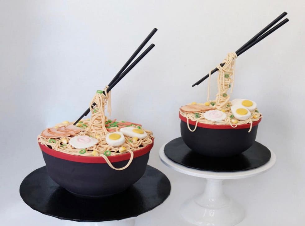Two of Marian’s noodle bowl cakes (Collect/PA Real Life)