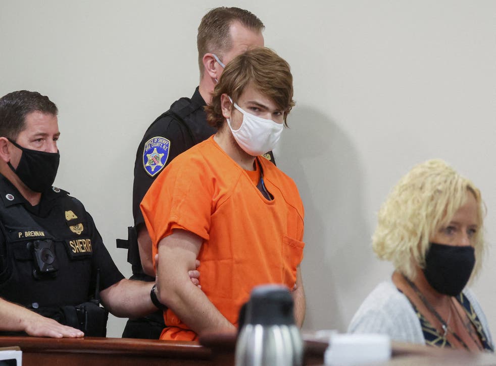 <p>Payton Gendron appears in court accused of killing 10 people in a live-streamed supermarket shooting in a Black neighborhood of Buffalo, New York on May 19, 2022</p>