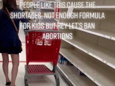Video shows supermarket confrontation over last of baby formula