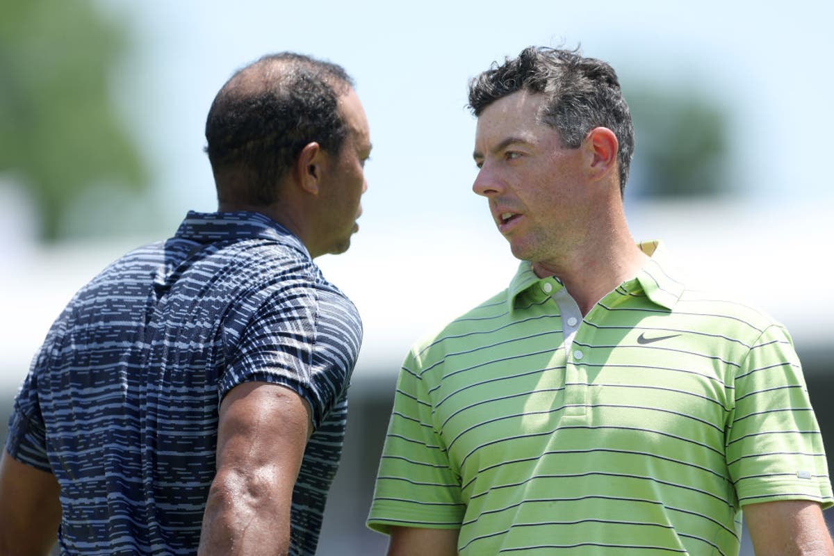 Rory McIlroy enjoys flying start at PGA Championship as Tiger Woods falters