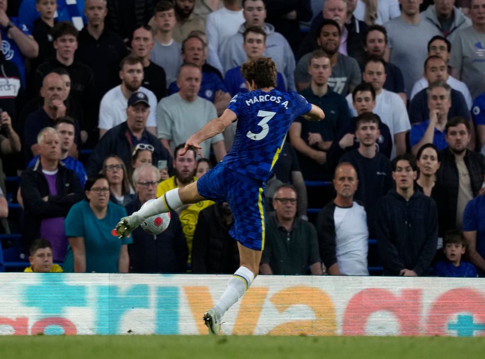 Marcos Alonso equalised for Chelsea (美联社)