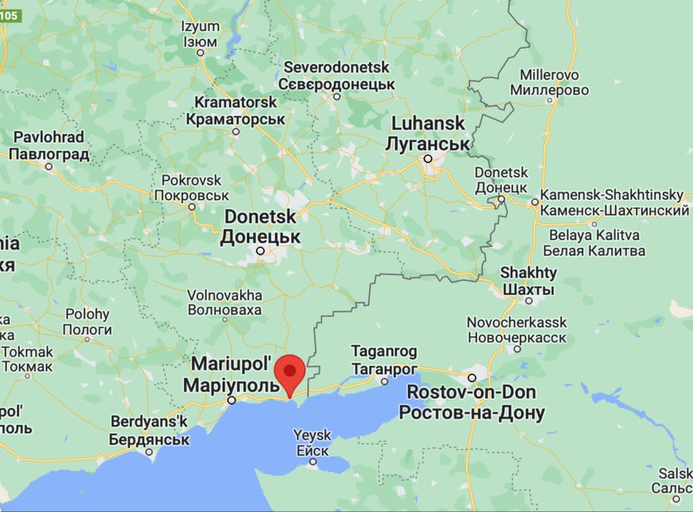 <p>Location of Novoazovsk</p>