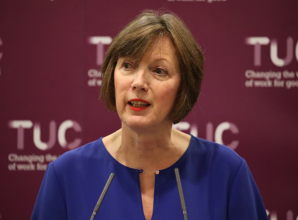 Frances O’Grady of the TUC said the Government was trying to pick a fight with the unions (Andrew Matthews/PA)