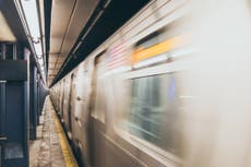 Student dramatically saves man from NYC subway track as train heads towards station