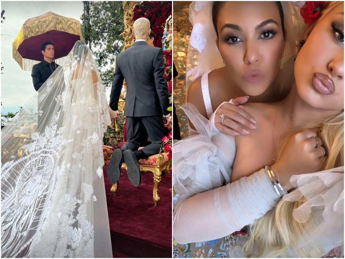 Kourtney Kardashian and Travis Barker marry in lavish Italian ceremony