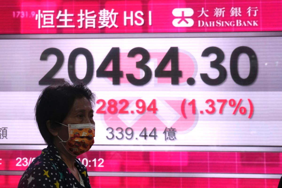 Asian shares mixed after Wall St barely misses bear market