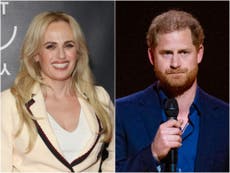 Rebel Wilson alludes to Royal Family feud as she shares photo with Prince Harry
