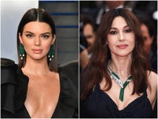 Kendall Jenner channels Monica Bellucci’s iconic Cannes look 25 jare aan