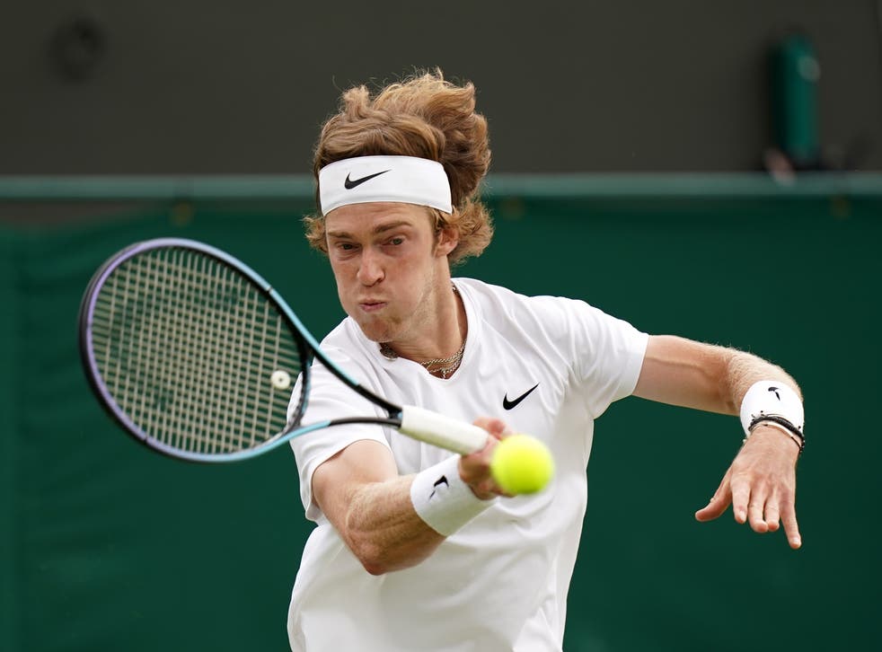Andrey Rublev has protested against the war in Ukraine (Adam Davy/AP)