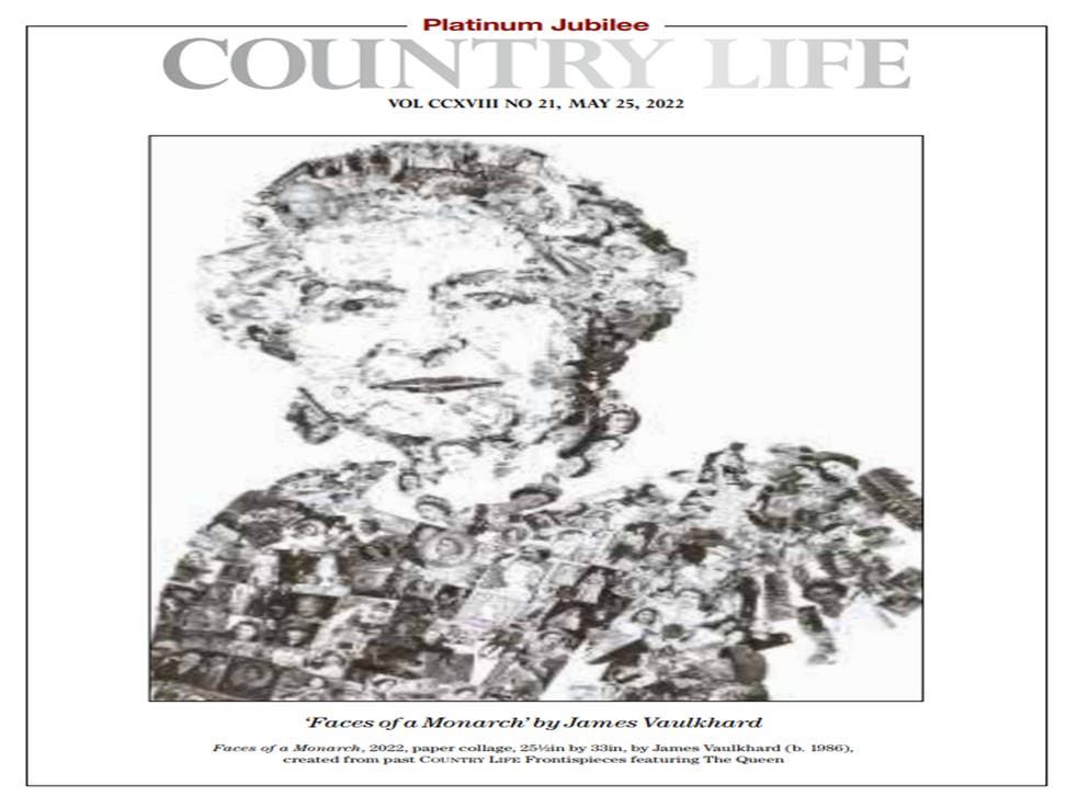 The frontispiece of the Queen in the Platinum Jubilee edition of Country Life (James Vaulkhard/Country Life/PA)