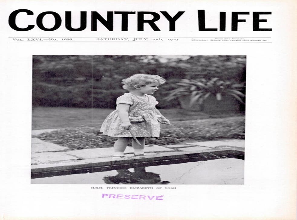 Country Life frontispiece from July 20 1929 of Princess Elizabeth of York (Country Life/PA)