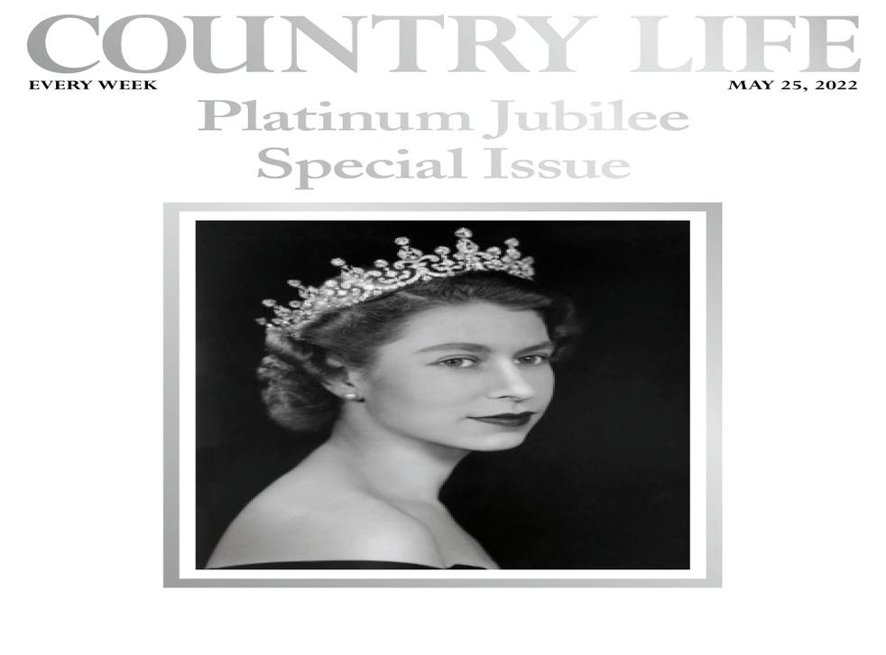 Country Life’s Platinum Jubilee edition, on sale on May 25, with a Dorothy Wilding portrait on the front cover (Royal Collection Trust /Her Majesty Queen Elizabeth II 2022/PA)