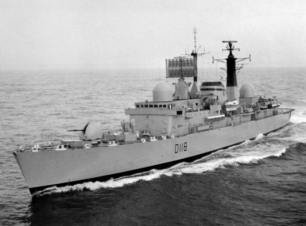 HMS Coventry during the Falklands War (公共广播)