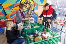 ‘Overwhelmed’ food banks forced to turn people away after running out of food