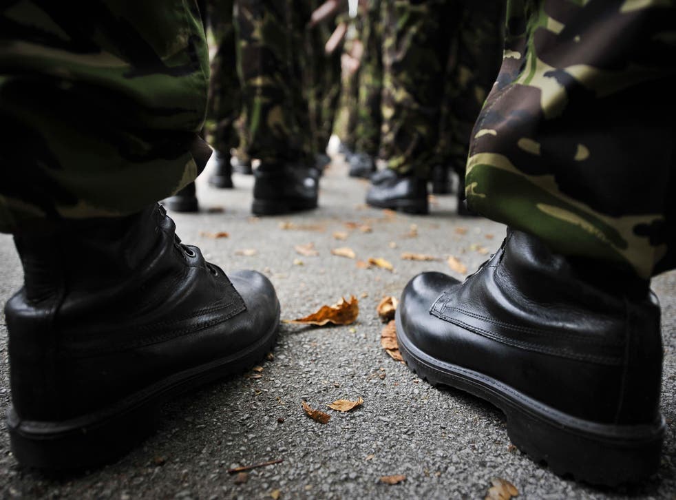 Boots line up in the ranks (Ben Birchall / PA)