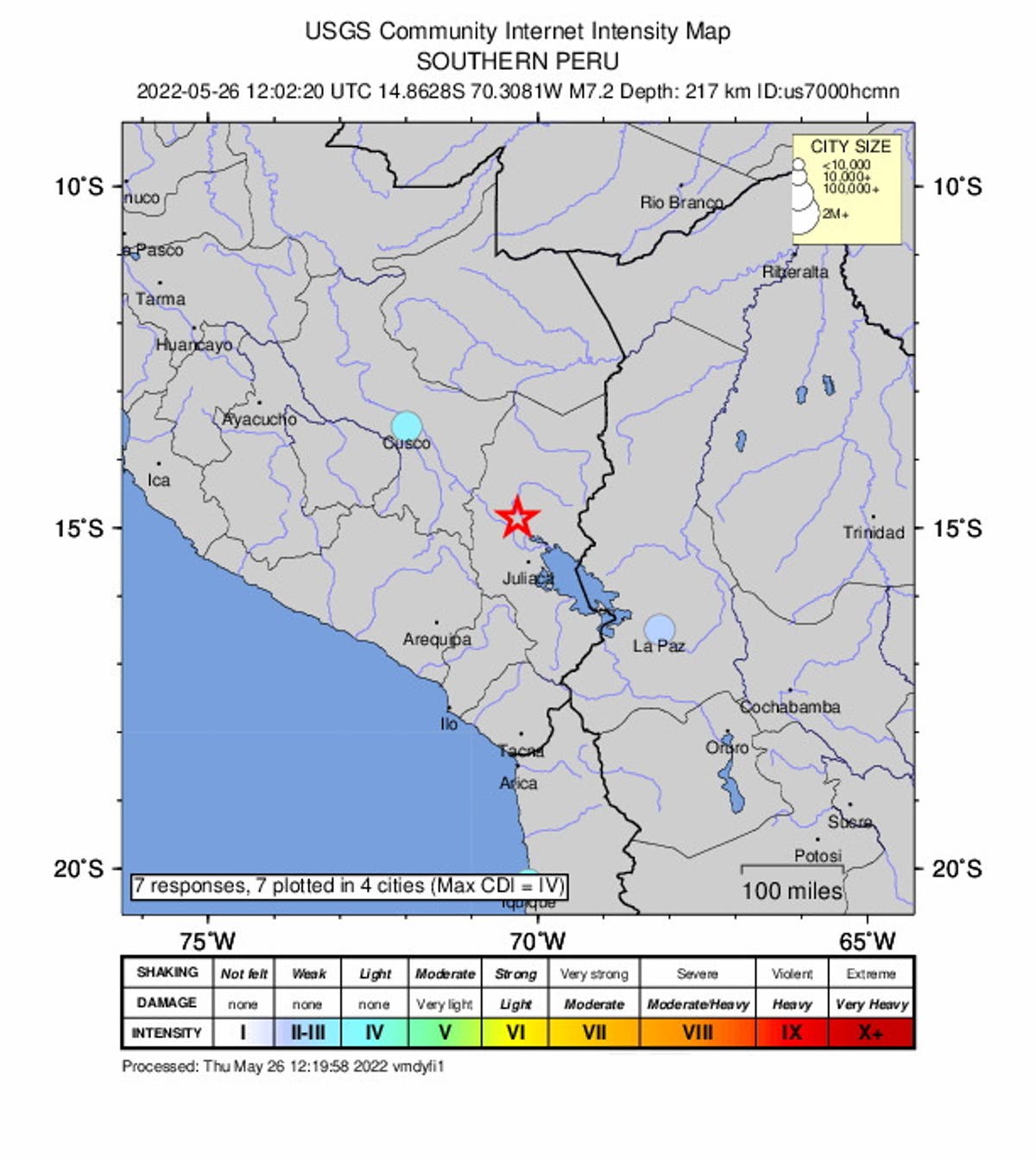 Peru rocked by powerful 7.2 earthquake