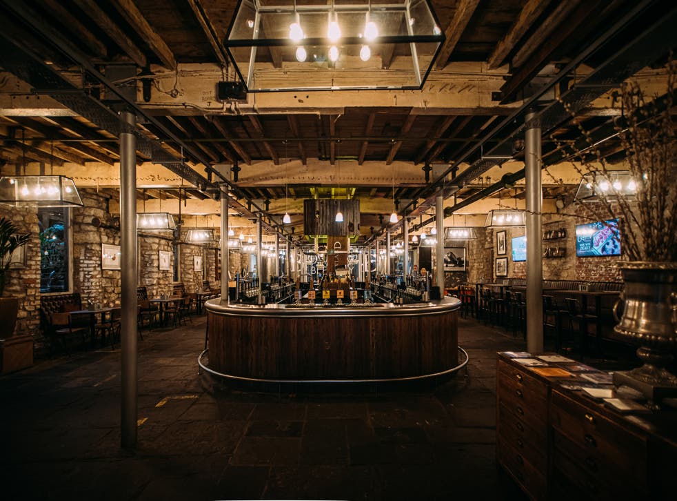 <p>Bowland Brewery Beer Hall showcases the brewer's products</p>