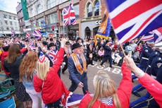 Tens of thousands throng Belfast city centre to mark Northern Ireland centenary