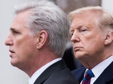 Kevin McCarthy booed during virtual appearance at Trump rally