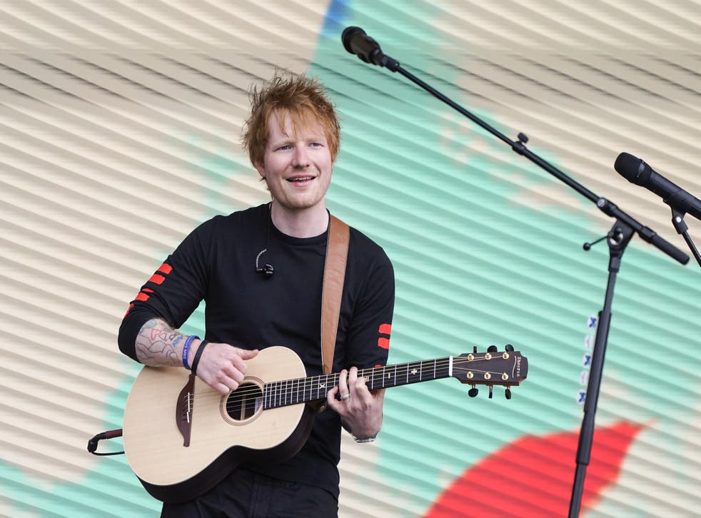 Ed Sheeran will pay tribute to the Queen and Philip (Ian West/AP)