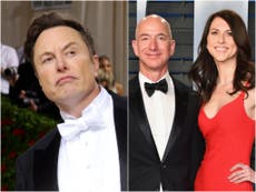 Elon Musk accuses Mackenzie Scott of hijacking Democrats to take aim at ex-husband Jeff Bezos