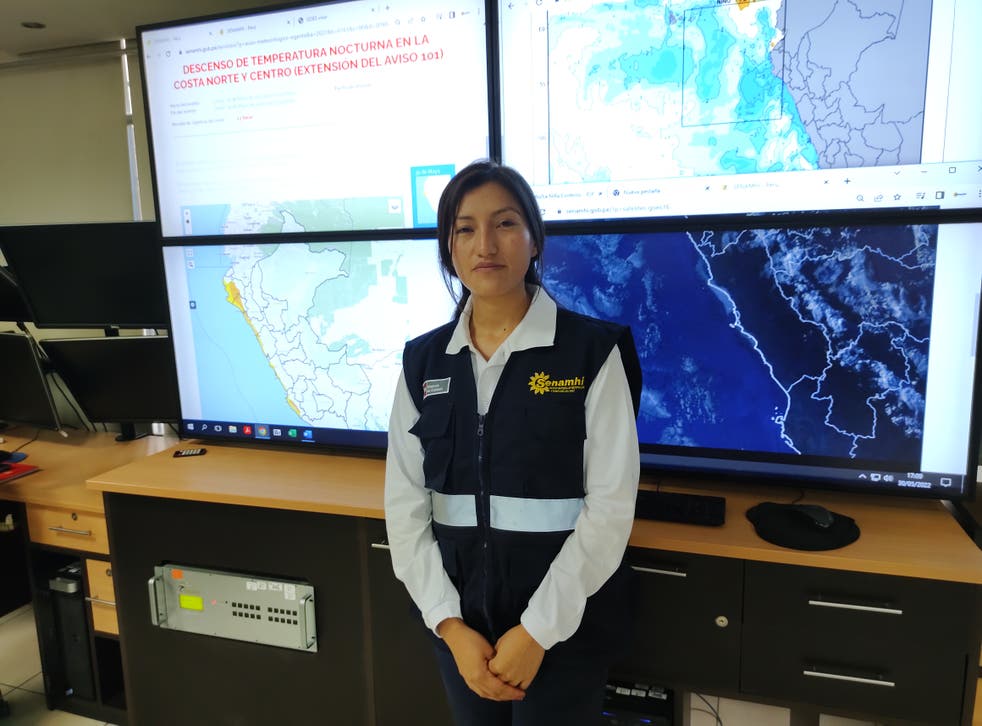 <p>Maria Caballero, a climate scenario analyst for the National Meteorological and Hydrological Service of Peru</p>