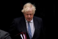 Boris Johnson se posisie 'onvolhoubaar', Haag sê - volg regstreeks
