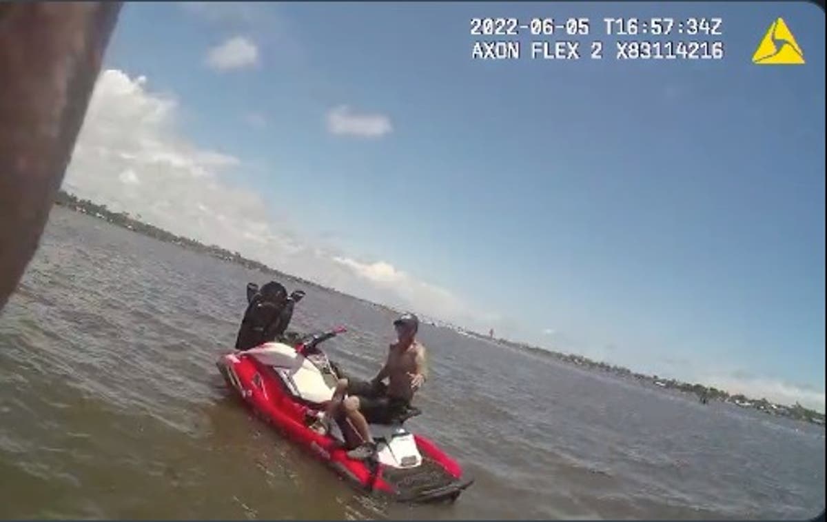 Dramatic bodycam shows police commandeering family’s boat to catch jet ski suspect