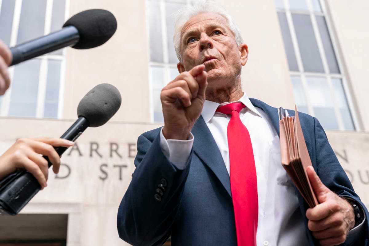 Ex-Trump adviser Peter Navarro pleads not guilty to contempt of Congress charges