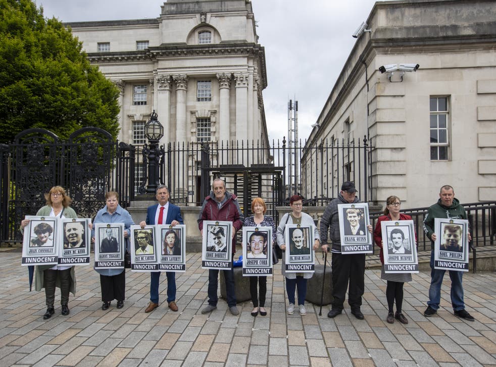 Families of those killed during at Ballymurphy in 1971 (Liam McBurney/PA)