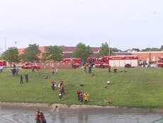 Search underway for three people swept into Milwaukee drainage ditch