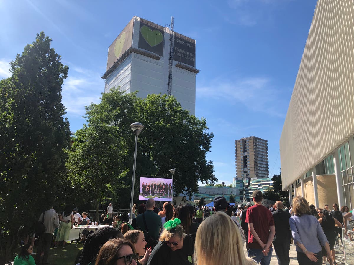 Local residents reflect at service for fifth Grenfell Tower anniversary
