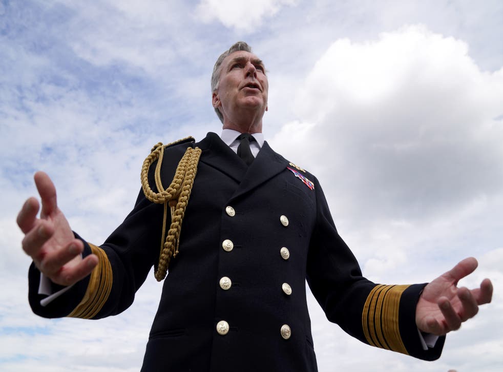 Admiral Radakin said the armed forces served the whole of the UK (Andrew Milligan/PA)