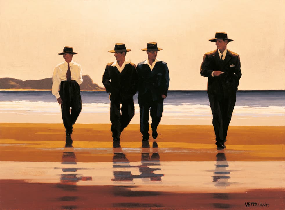 The Billy Boys is one of Vetrriano’s well-known works (Jack Vettriano/PA)
