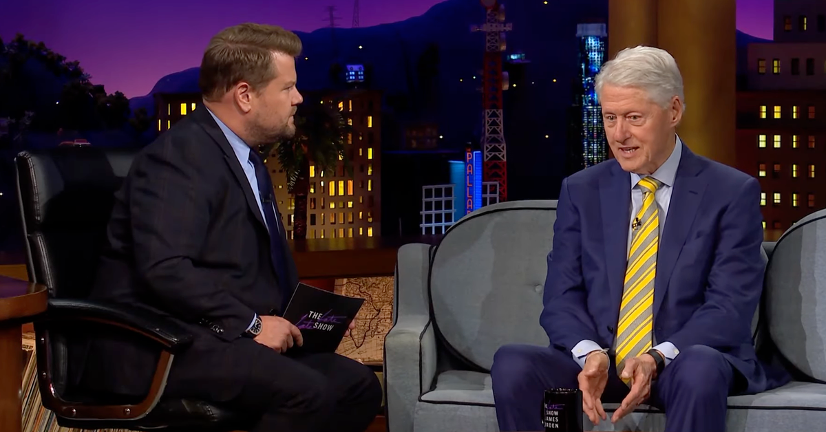 Bill Clinton tells James Corden he’s ‘never’ been more worried about US democracy