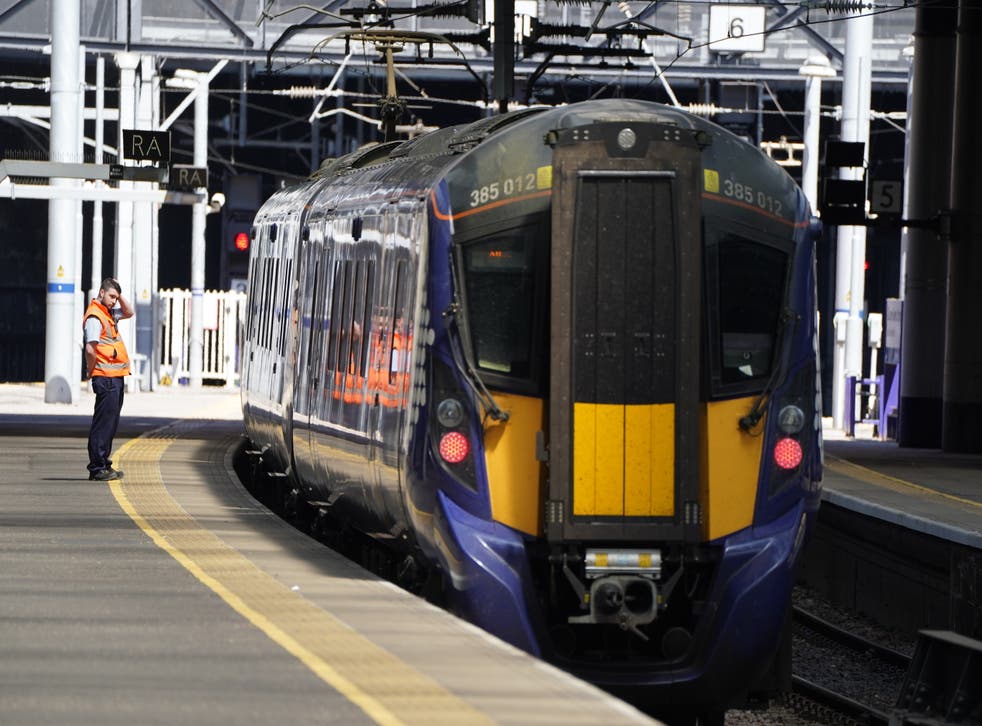 Rail strikes are taking place on days across the next week (Andrew Milligan/PA)