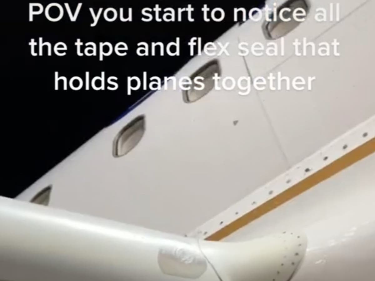 Airport worker goes viral showing tape that ‘holds planes together’