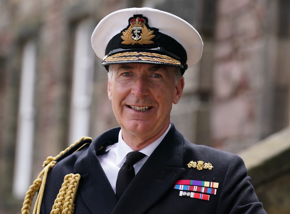 <p>Head of UK Armed Forces, Chief of Defence Admiral Sir Tony Radakin (Andrew Milligan/PA)</s>
