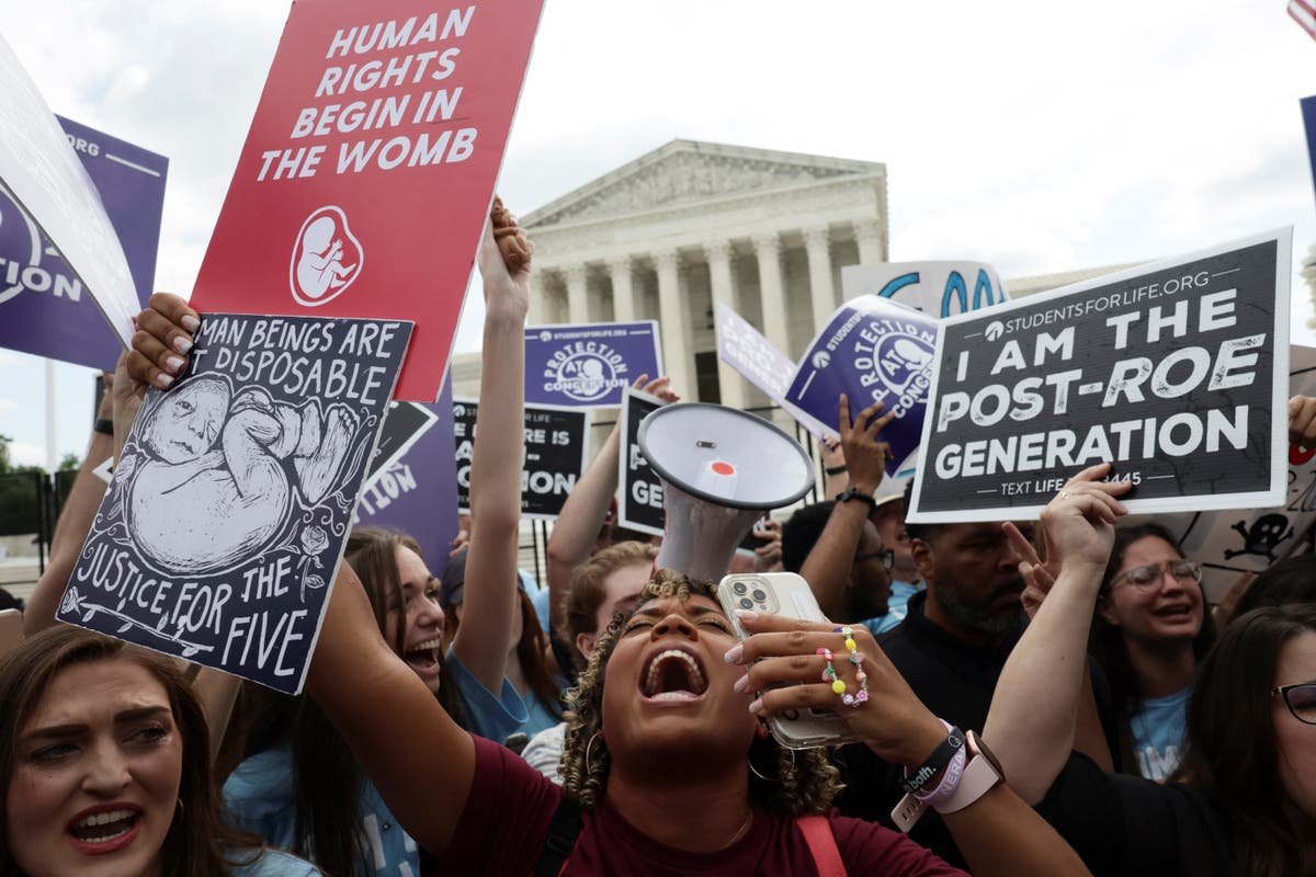 Supreme Court overturns Roe v Wade, striking down abortion rights across US