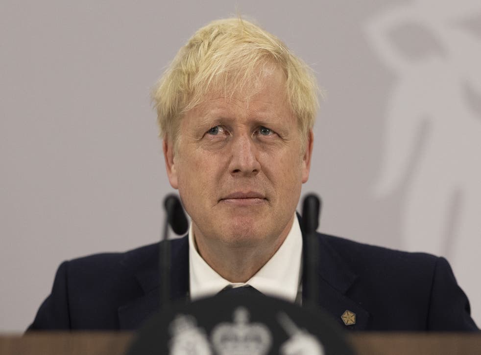 <p>Mr Johnson is in defiant mood despite two by-election defeats this week  </s>