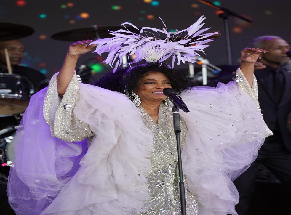Soul singer Diana Ross filled the Sunday teatime legends slot on the Pyramid Stage during the Glastonbury Festival in Somerset (Yui Mok/PA)