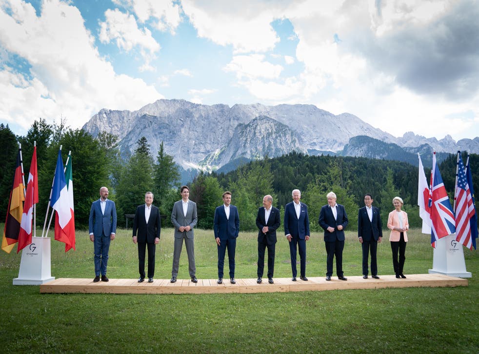 G7 leaders are meeting in the Bavarian Alps in southern Germany (Stefan Rousseau/PA)