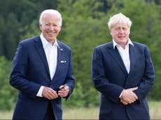 Boris Johnson and Joe Biden clash over plan to cut green fuels for food production