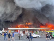 ‘Barbaric’ missile attack on Ukrainian shopping centre condemned
