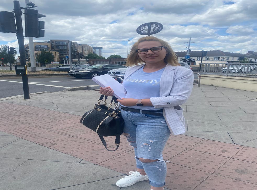 <p>Mariana Varvari, a student in east London, joined a host of women who said she doesn’t feel safe to go out alone  </磷>