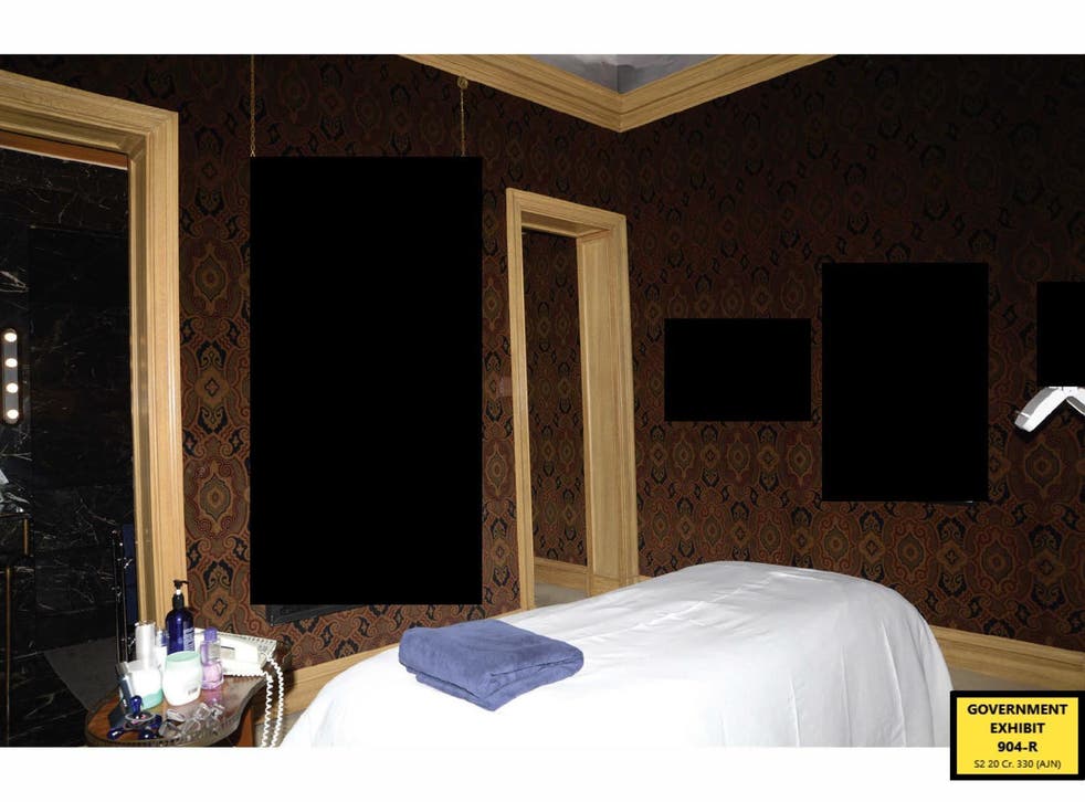 Maxwell lured young girls to massage rooms for Epstein to sexually abuse (US Department of Justice/PA)