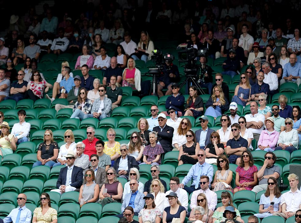 Crowds have been sparser than usual at the Championships this year (Zac Goodwin/PA)