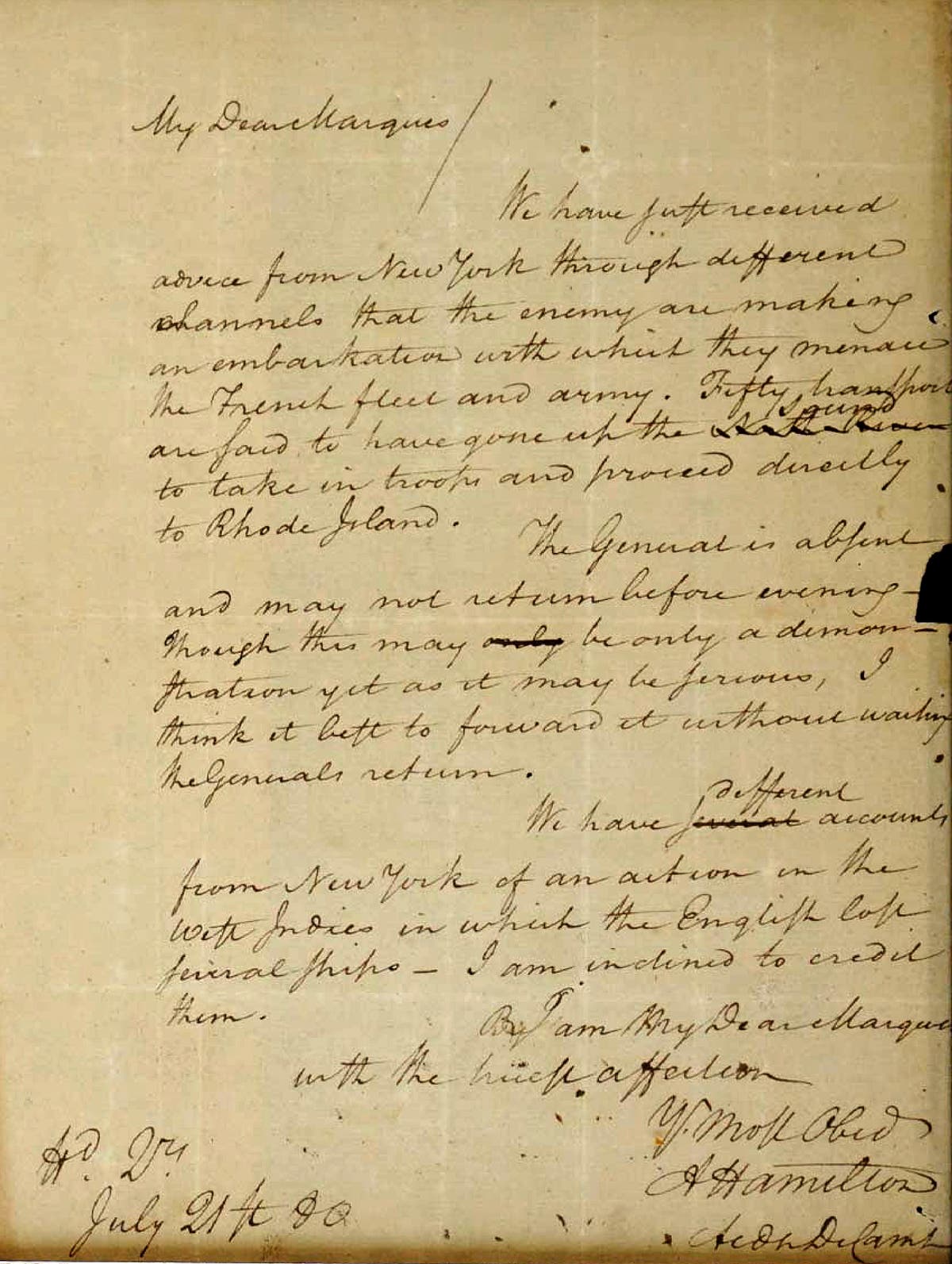 Long-missing Alexander Hamilton letter put on public display